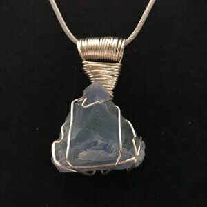 Natural "Blue" Fluorite Pendant (Reiki Infused) *Rarer Stone*